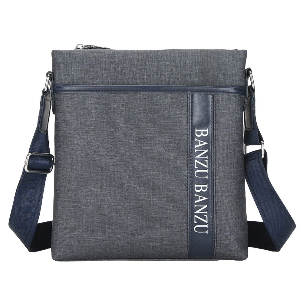 Famous Canvas Men Bag Casual Business PU Leather Patchwork Mens Messenger Bag Vintage Men Crossbody Bag Zipper Bolsas  SM6