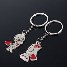 of Keyrings Couple Lover Key Rings Chains Fob Metal Bride Groom Heart Love Keychains Gifts  SM6