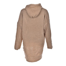 Casual Loose Long Batwing Sleeve Sweater Women Hooded Pullovers Irregular Sweaters Knitted Streetwear 2Color SM6