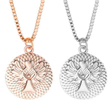 s GUARDIAN ANGEL PROTECT ME Double-faced Guardian Angel Pendant Necklace collar chain Gold Silver Colors SM6