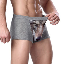 3D Wolf Eagle Underwear Men Cotton Boxer Cartoon Panties Ucrotch Animal Print Shorts Calzoncillos Homme SM6