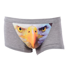 3D Wolf Eagle Underwear Men Cotton Boxer Cartoon Panties Ucrotch Animal Print Shorts Calzoncillos Homme SM6