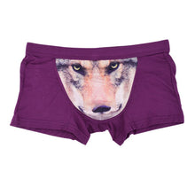 3D Wolf Eagle Underwear Men Cotton Boxer Cartoon Panties Ucrotch Animal Print Shorts Calzoncillos Homme SM6