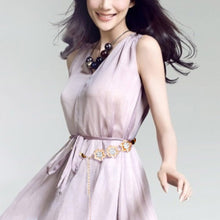 All-match Sweet Metal 3 and 5 Flowers Women Skirt Decorated Belly Chains Body Jewelry Chain SM6