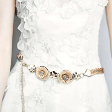 All-match Sweet Metal 3 and 5 Flowers Women Skirt Decorated Belly Chains Body Jewelry Chain SM6