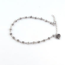 Anklets For Women Silver Bead Chain Anklet Bracelet Accessories Heart Floral Foot Jewelry SM6