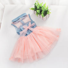 Fashion Baby Kids Girls Denim Dress Sleeveless Shirt Tulle Princess Tutu Dresses 0-4Y SM6