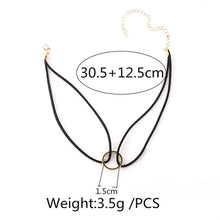 Black Velvet Choker Necklace Gothic Punk H made Retro Collar Jewelry SM6