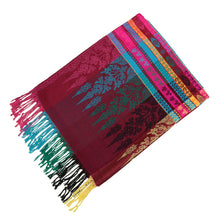 Bohemian Scarves Women Pashmina Colorful Floral Print Tassel Fringe Scaft Casual Ladies Shawls And Scarves SM6