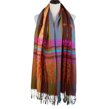 Bohemian Scarves Women Pashmina Colorful Floral Print Tassel Fringe Scaft Casual Ladies Shawls And Scarves SM6