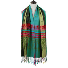 Bohemian Scarves Women Pashmina Colorful Floral Print Tassel Fringe Scaft Casual Ladies Shawls And Scarves SM6
