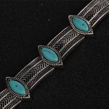 Boho Collar Choker Silver Necklace jewelry Necklace women Euro Vintage Necklace Bohemia Turquoise Beads SM6