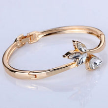 Bracelets Bangles Lady Rose Gold ramping Inlay bunga titisan hujan kristal rantai gelang Bangle SM6