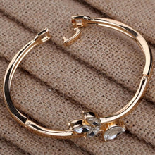 Bracelets Bangles Lady Rose Gold ramping Inlay bunga titisan hujan kristal rantai gelang Bangle SM6