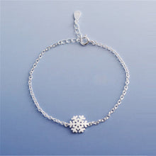 Charm Women Girl Snowflake Shape Wrap Chain Bracelet Silver plated Love Dainty Bridesmaid jewelry Gift SM6