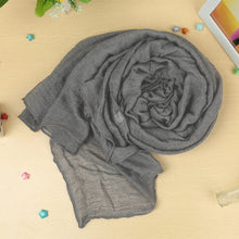 Cotton Scarf Women Shawls and Scarves Scarf Solid Color Casual Neck Warmer Wrap Long Pashmina SM6