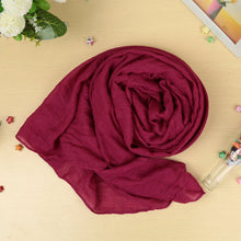 Cotton Scarf Women Shawls and Scarves Scarf Solid Color Casual Neck Warmer Wrap Long Pashmina SM6