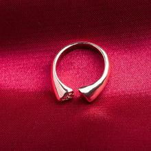 Crystal Heart Rings ROXI Women Wedding Engagement Love Sweet Jewelry Rings Rose Gold Plated Smooth Opening Rings SM6