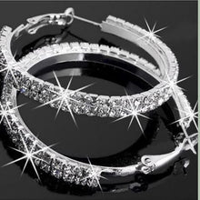 Crystal Rhinestone Exaggerated Luxury Big Circle Earrings Ear Ring SM6