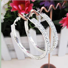 Crystal Rhinestone Exaggerated Luxury Big Circle Earrings Ear Ring SM6