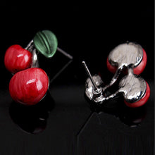 Cute Cherry Statement Necklace With Earrings Maxi Necklace For Women Best Gift S SM6