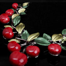 Cute Cherry Statement Necklace With Earrings Maxi Necklace For Women Best Gift S SM6