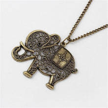 Cute Vintage Retro Charms Hollow Out Elephant Metal Necklace Pendants Women Jewelry Gift SM6