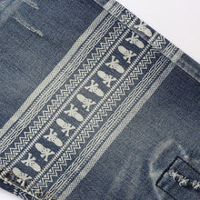 Denim Pants Printed Jeans Style Full Length Skull Picture Jeans Punk Style Beggar Slim Fit Jeans Men Pants SM6