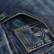 Denim Pants Printed Jeans Style Full Length Skull Picture Jeans Punk Style Beggar Slim Fit Jeans Men Pants SM6