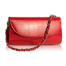 Designer Crocodile Pattern Ladies' Shoulder Chain Bag Wallet PU Leather Clutch Evening Bag Purse Handbag SM6