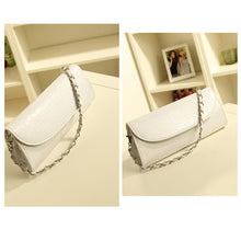 Designer Crocodile Pattern Ladies' Shoulder Chain Bag Wallet PU Leather Clutch Evening Bag Purse Handbag SM6