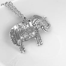 Elephant Ethnic Necklace Africa Elephant Pendant Sweater Long Chain Fine Necklace For Women 45CM SM6
