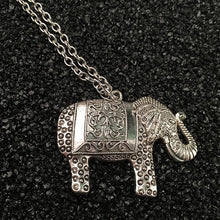 Elephant Ethnic Necklace Africa Elephant Pendant Sweater Long Chain Fine Necklace For Women 45CM SM6