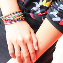 Elephants Jewelry Bracelet Multilayer C y Color Rope Chain Leather Bracelets For Women SM6
