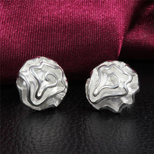 Jewelry Earring Women Cute Rose Stud Earrings Gifts For Lady Jewelry Silver Color SM6