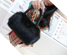 Lovely Ladies Mini Bag Fur Clutch Bag Shoulder Bags Leather Handbags SM6