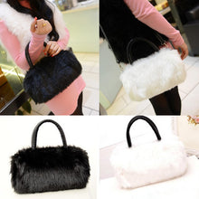 Lovely Ladies Mini Bag Fur Clutch Bag Shoulder Bags Leather Handbags SM6
