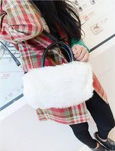 Lovely Ladies Mini Bag Fur Clutch Bag Shoulder Bags Leather Handbags SM6