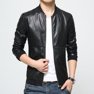 Men Jackets PU Men's Casual Dress Jackets Men Outwears Coats Slim Fits Plus Size Coats SM6