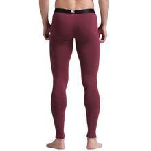 Men Skinny Leggings Solid Color Long Johns Underwear Slim Tights Elastic Waist Cotton Sleepwear Thermal Underwear SM6