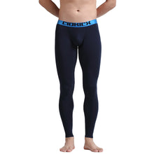 Men Skinny Leggings Solid Color Long Johns Underwear Slim Tights Elastic Waist Cotton Sleepwear Thermal Underwear SM6