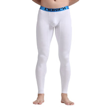 Men Skinny Leggings Solid Color Long Johns Underwear Slim Tights Elastic Waist Cotton Sleepwear Thermal Underwear SM6