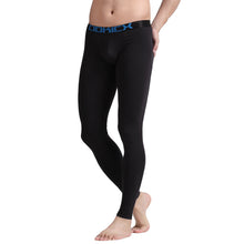 Men Skinny Leggings Solid Color Long Johns Underwear Slim Tights Elastic Waist Cotton Sleepwear Thermal Underwear SM6