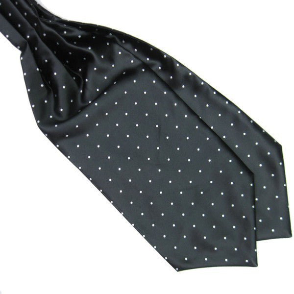 Polka Dot Men Long Silk Scarves/Cravat Ascot Ties Handkerchief Gentlemen SM6