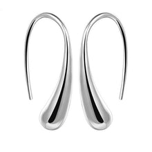Pretty Silver Plated Dangle Earrings Trendy Simple Jewelry Lovely Water Drop Earring SM6