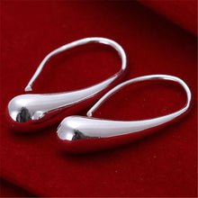 Pretty Silver Plated Dangle Earrings Trendy Simple Jewelry Lovely Water Drop Earring SM6