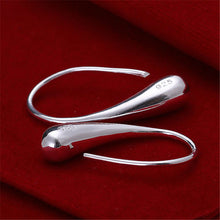 Pretty Silver Plated Dangle Earrings Trendy Simple Jewelry Lovely Water Drop Earring SM6