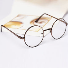 Fashion Retro Unisex Women Men Metal Frame Round Clear Lens Glasses Nerd Spectacles Eyeglass 5 Colors SM6