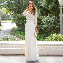 Fashion Sexy Womens High Waist Lace Floral Long Maxi Skirt Causal Party PY3 SM6
