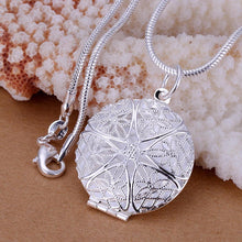 Silver Chain Pendant Necklace Box Chain Mother Girls Gift Jewelry SM6